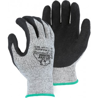 35-1550 Majestic® Cut-Less Watchdog® Seamless Knit Gloves with Crinkle Latex Palm Coating